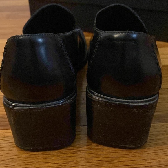 Gucci Women’s Black Horsebit Block Heel Loafers Size 37.5 - Picture 9 of 10